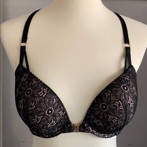 Black lace bra